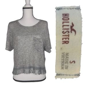 Hollister size small Grey Crop Top
